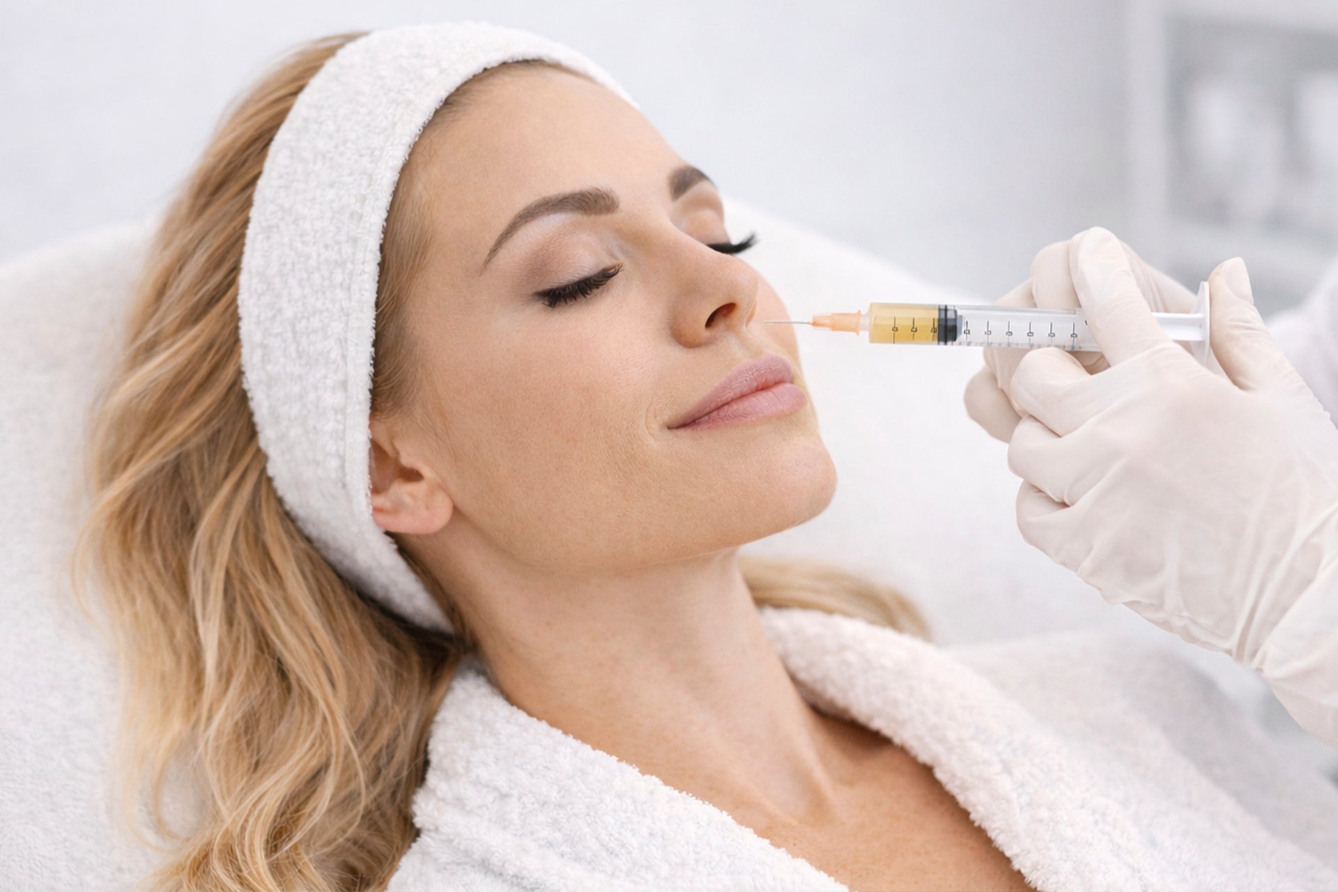 Facial biostimulation treatment with injectable collagen stimulators to improve skin firmness and texture in St. Augustine, FL