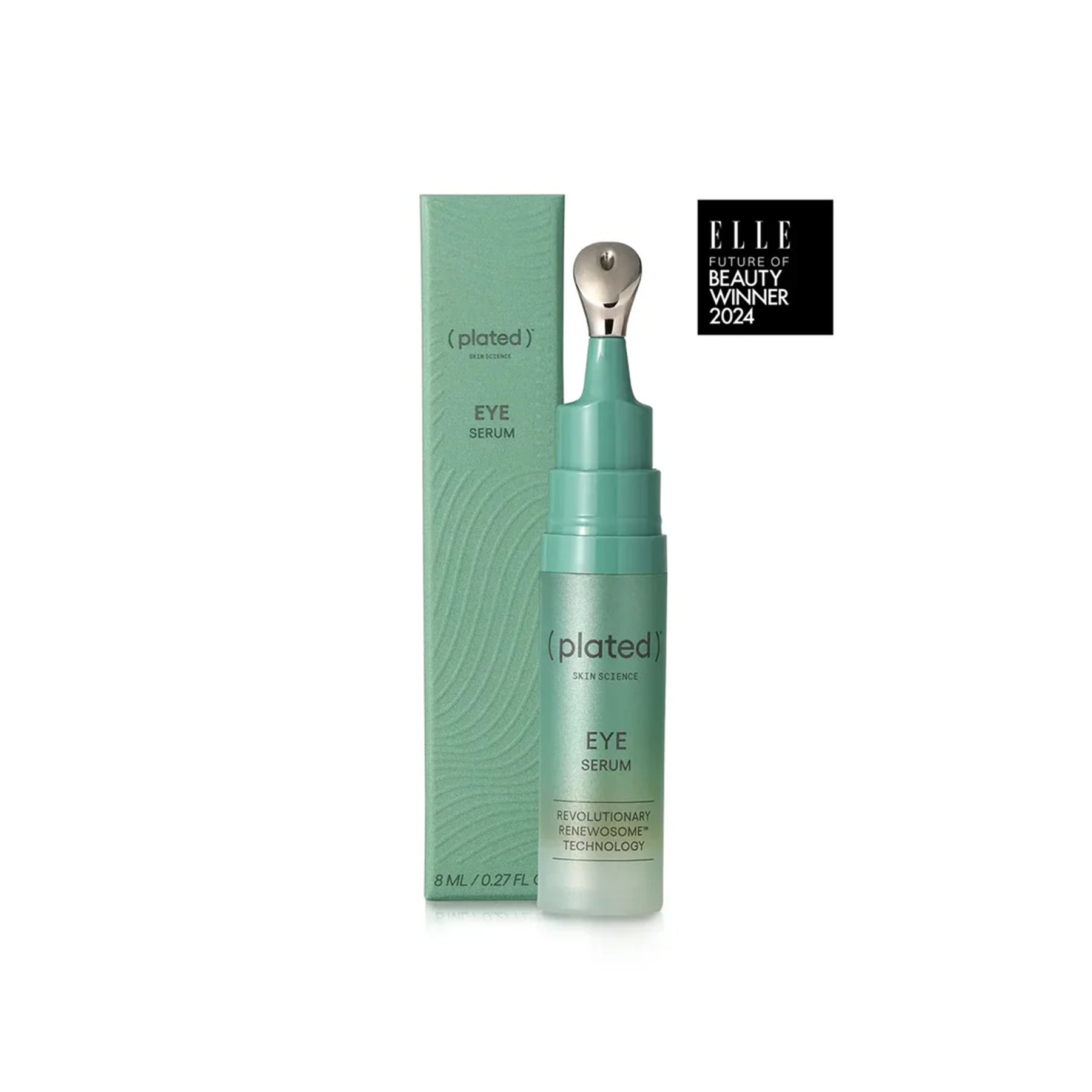 Plated Eye Serum formulated to hydrate and support the delicate under eye area
