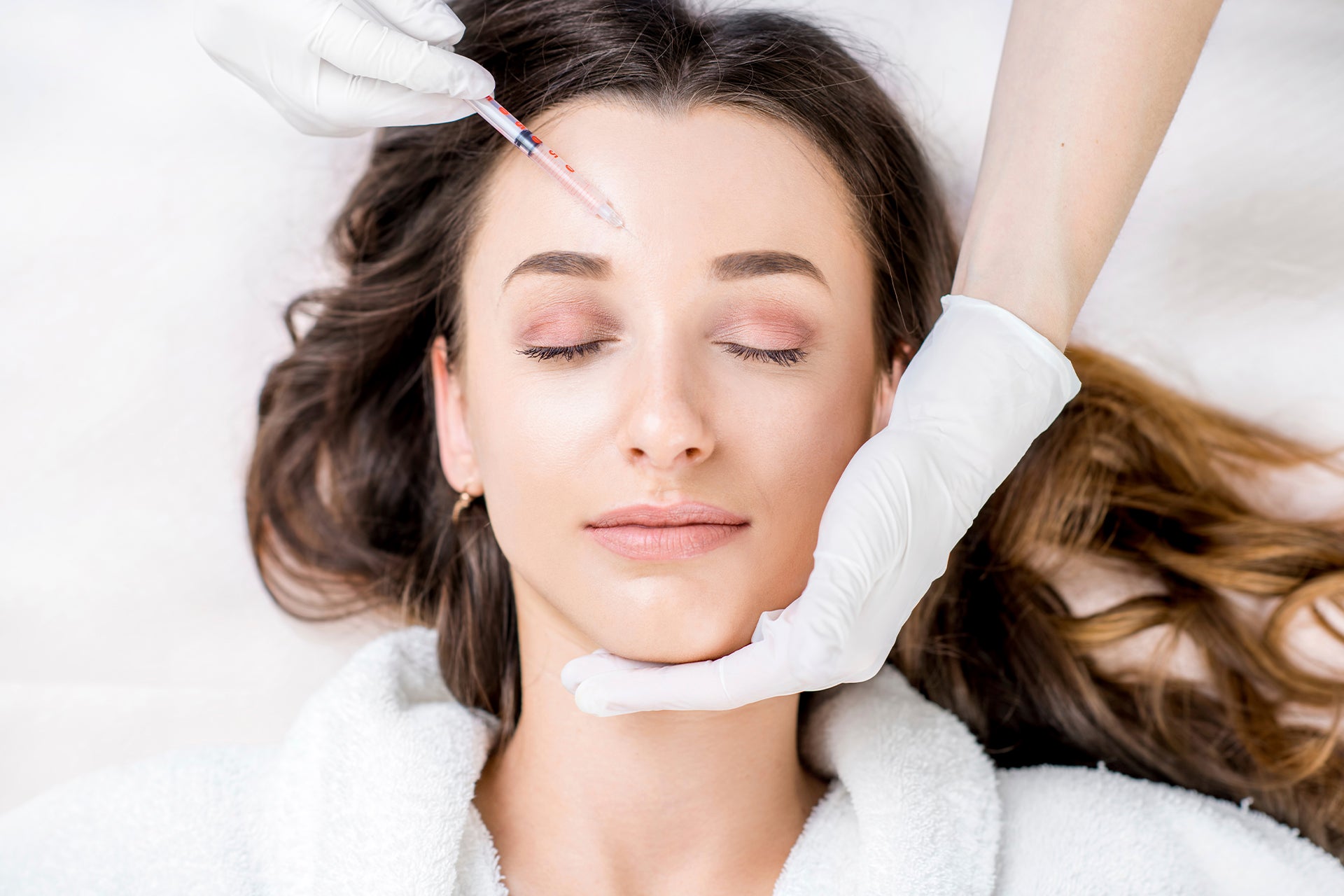 Professional wrinkle relaxer injectable treatment performed by a licensed aesthetic provider
